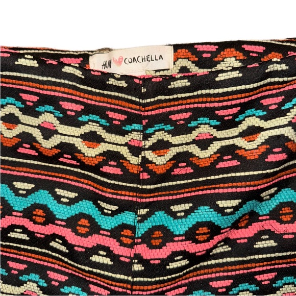 H&M x COACHELLA High Waist Bright Boho Festival Shorts - Picture 7 of 8